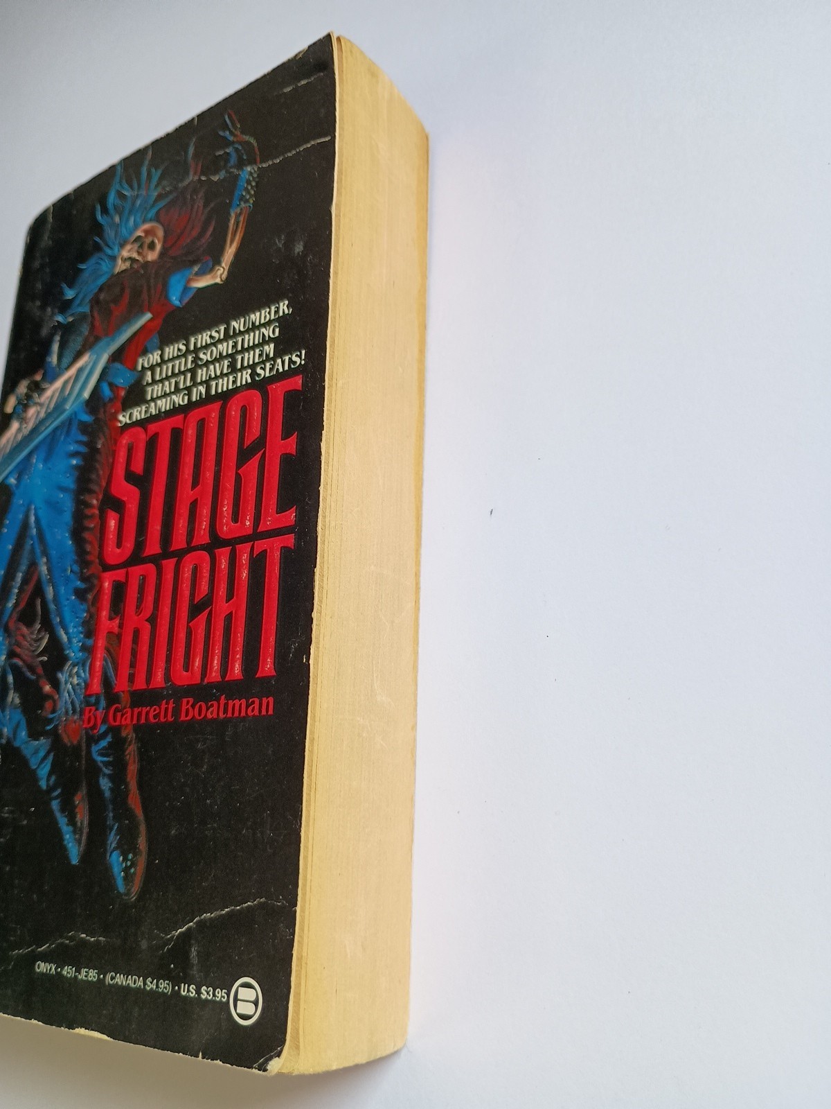 Stage Fright by Garrett Boatman 1st Edition New American Library, 1988