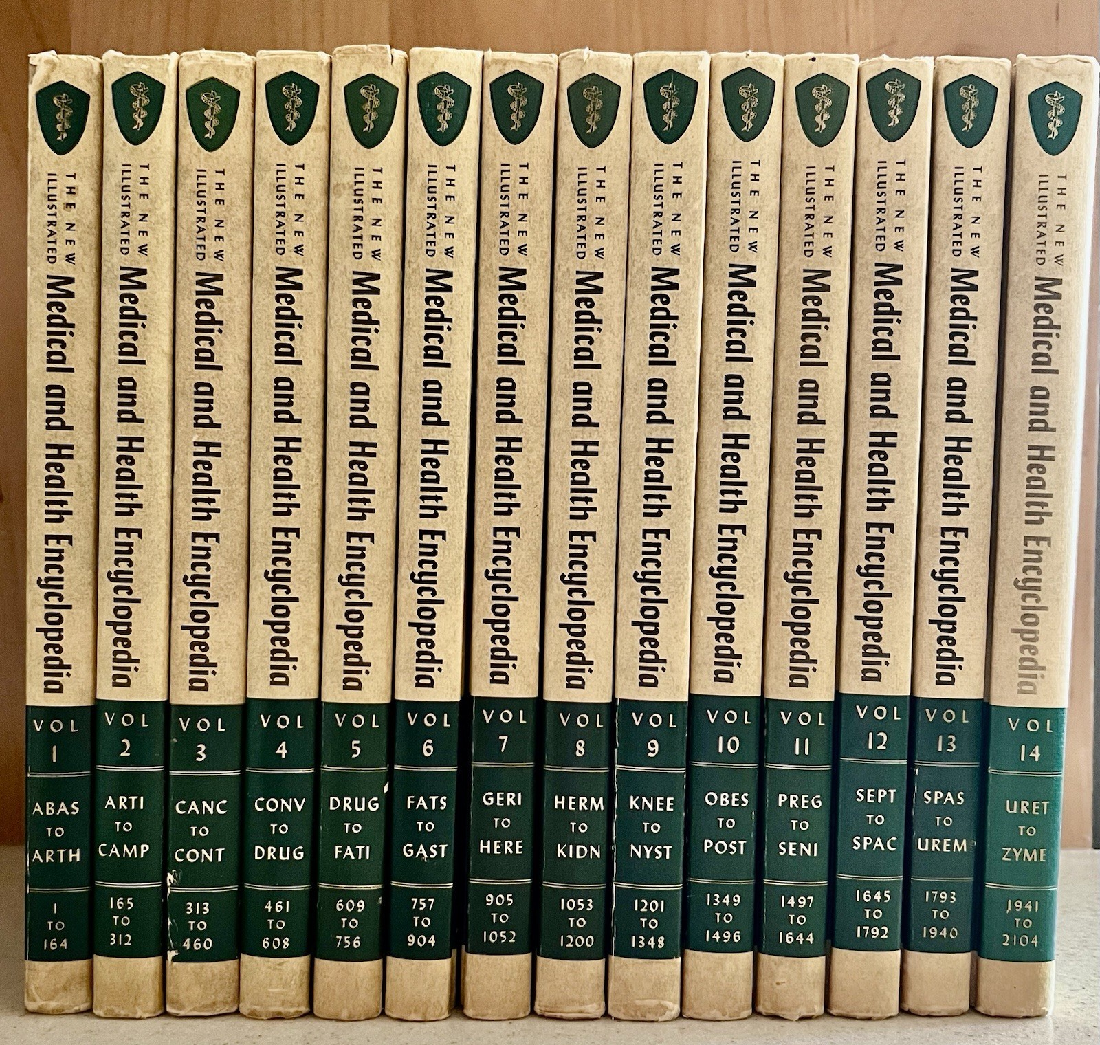 Vtg 1964 The New Illustrated Medical & Health Encyclopedia 1-14 Complete Set HB