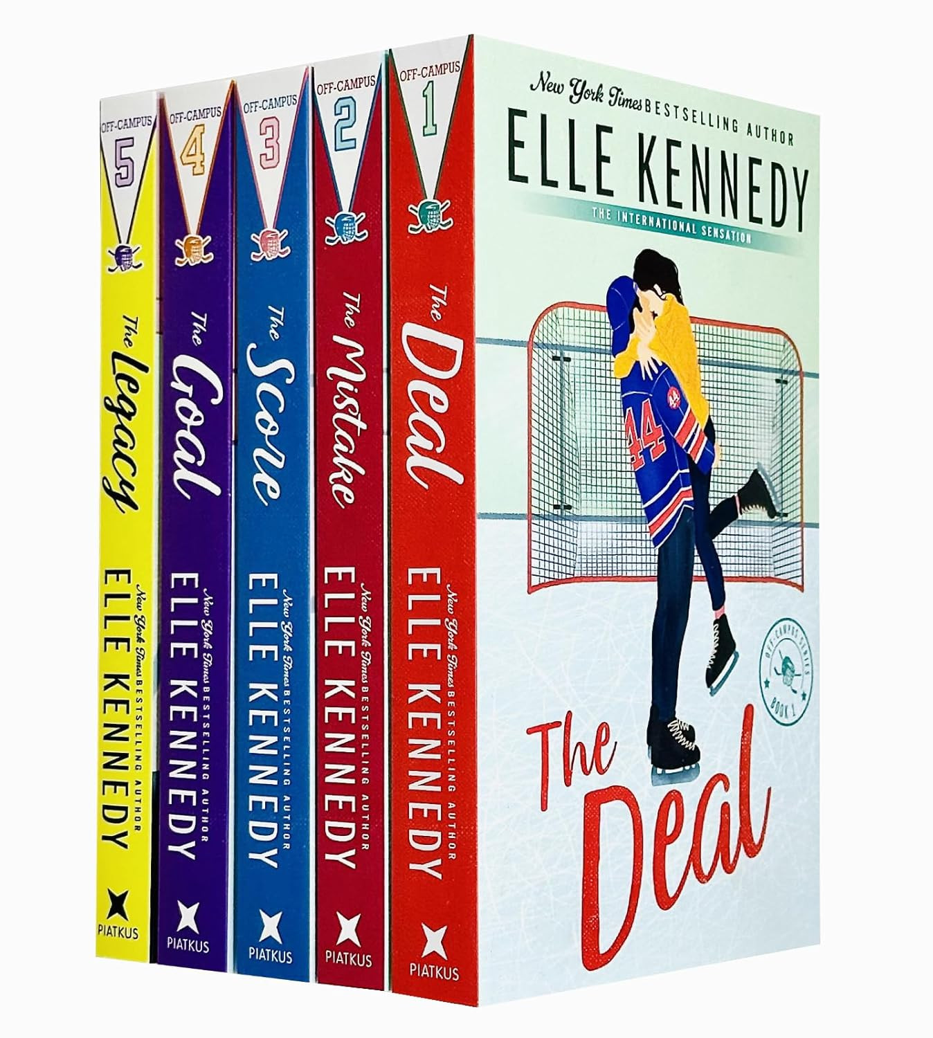 Off-Campus Series 5 Books Collection Set by Elle Kennedy (The Deal, Mistake, Sco
