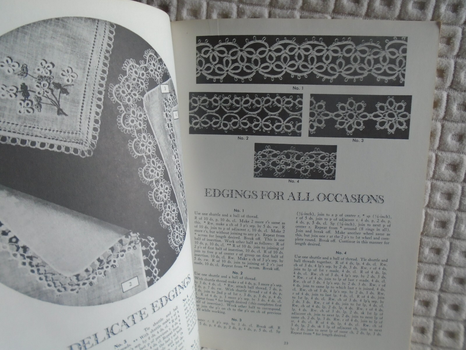 Tatting Doilies and Edgings by Rita Weiss (1980. Trade Paperback)