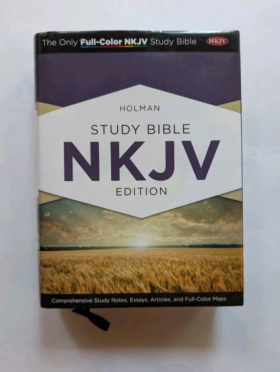 Holman Study Bible NKJV New King James Version Full Color Jacketed Hardcover LN