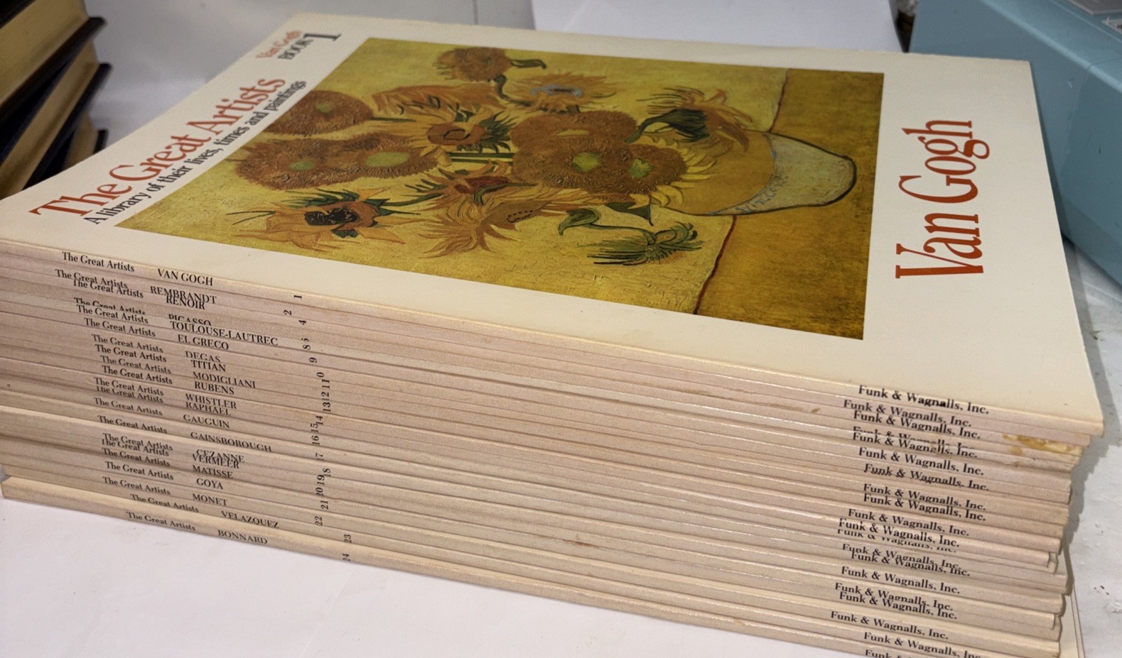 The Great Artists Funk & Wagnalls 1978 Large Format Art Books 1,2,4,6,8-24