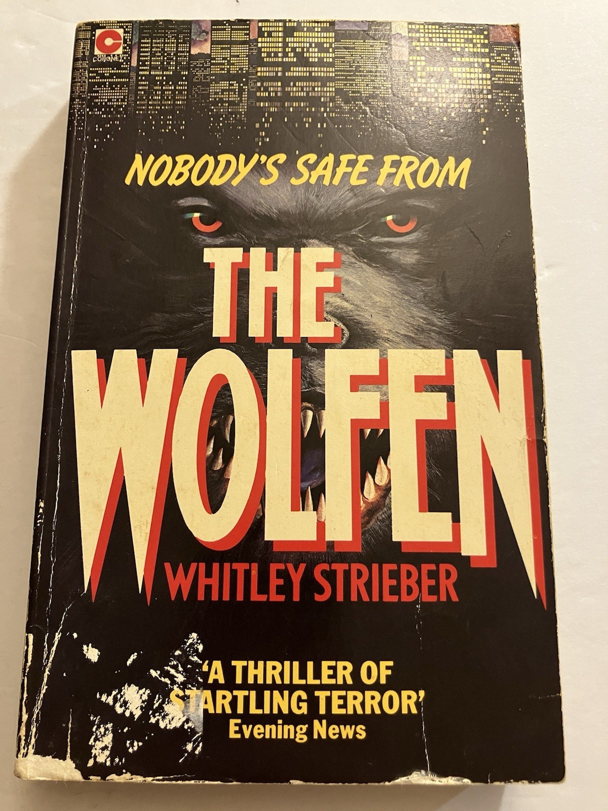 THE WOLFEN WHITLEY STRIEBER PB 1979 1ST CORONET MOVIE TIE-IN NY WOLF SPIRITS