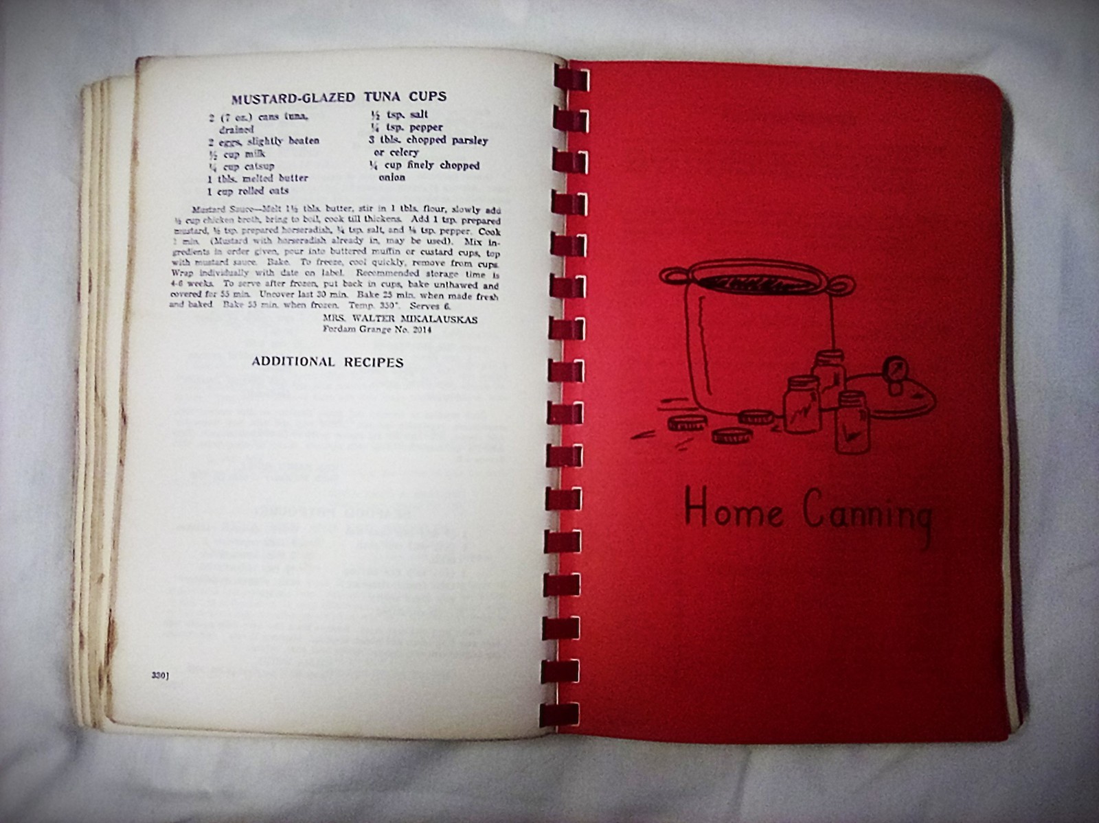 Vintage (1972) Grange Pennsylvania State Cookbook 536 Pages Over 1500 Recipes