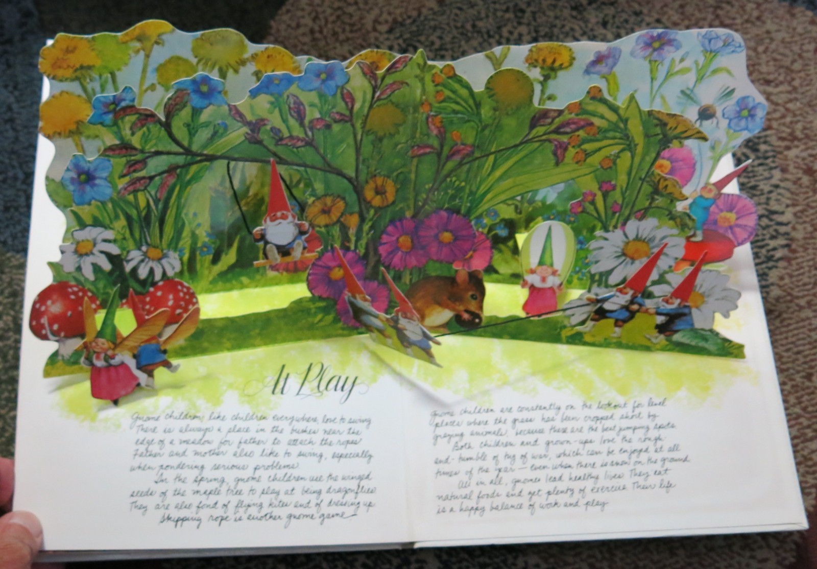 The Pop-Up Book of Gnomes – 1979 Hardcover Rien Poortvliet