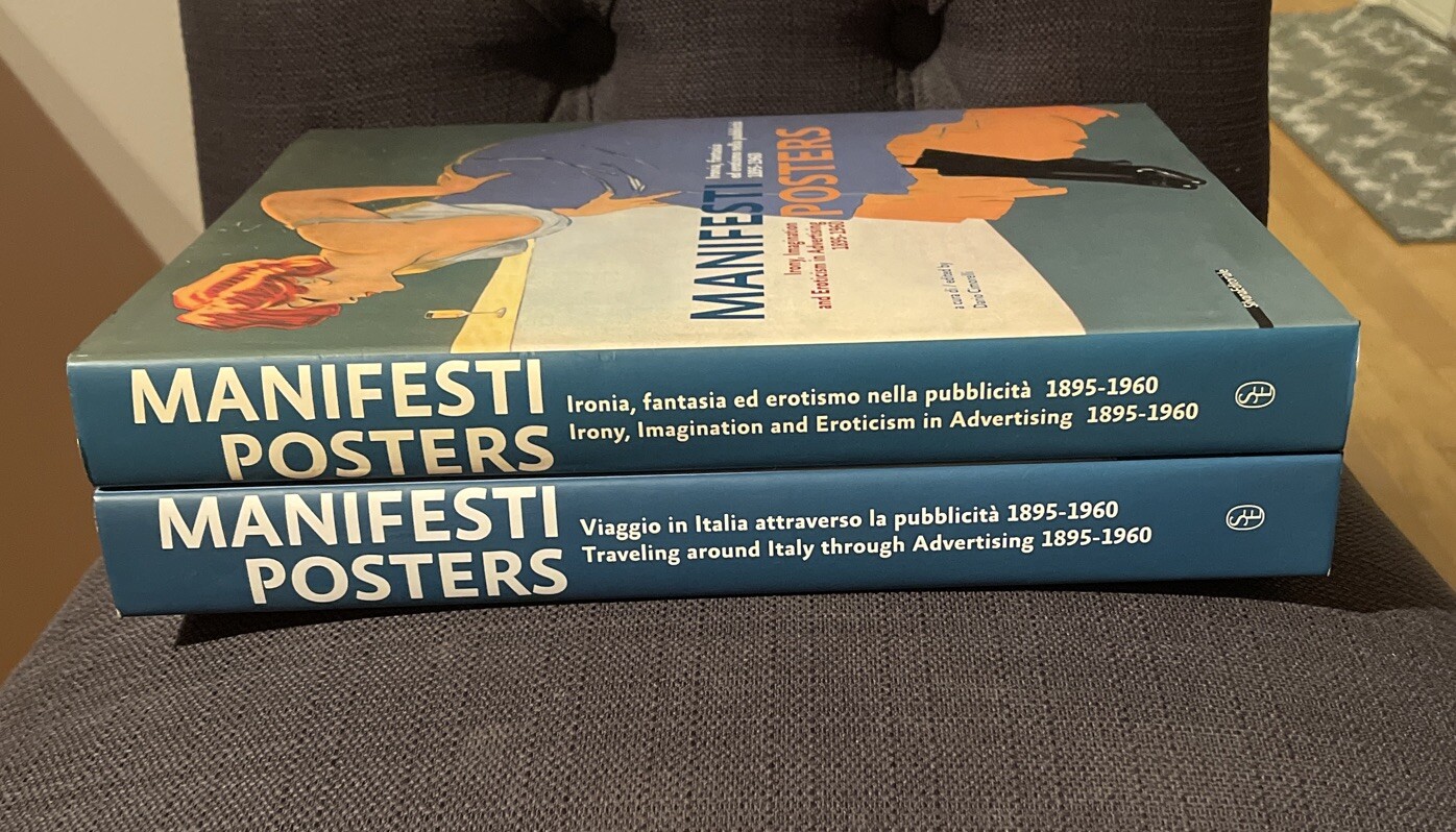 2 Manifesti Posters Books: Italy 1895-1960 Hardcover Vintage Art Book