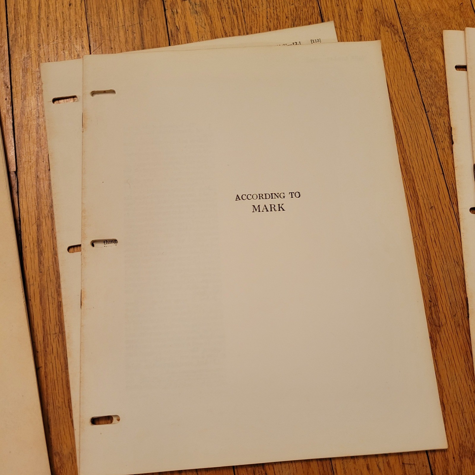 American Bible Society New Testament Wide Margin Loose Leaf Pages INCOMPLETE
