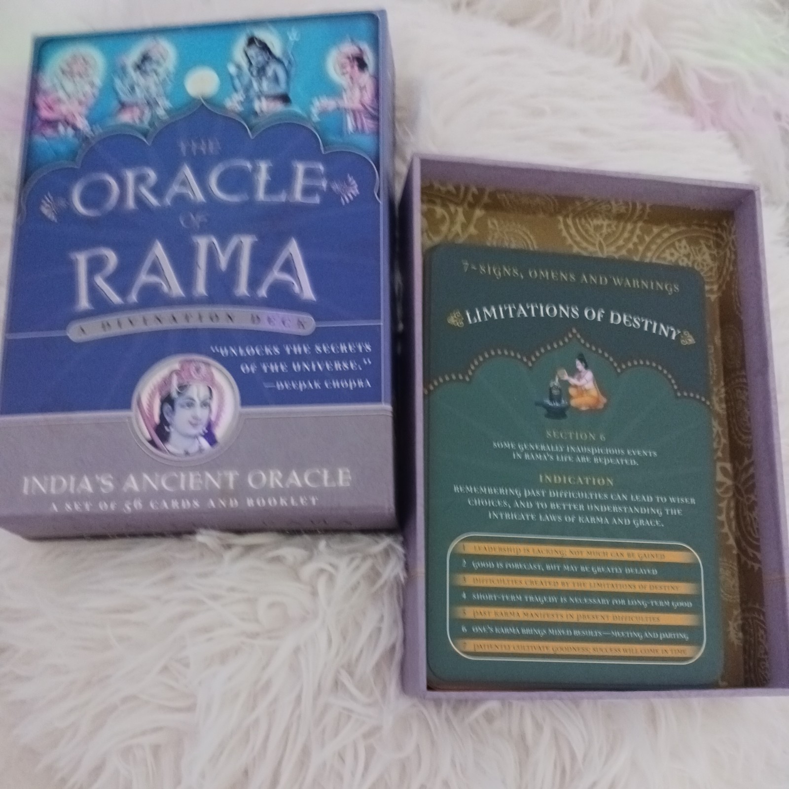 The Oracle of Rama Divination Oracle Deck Set 56 Cards and Booklet