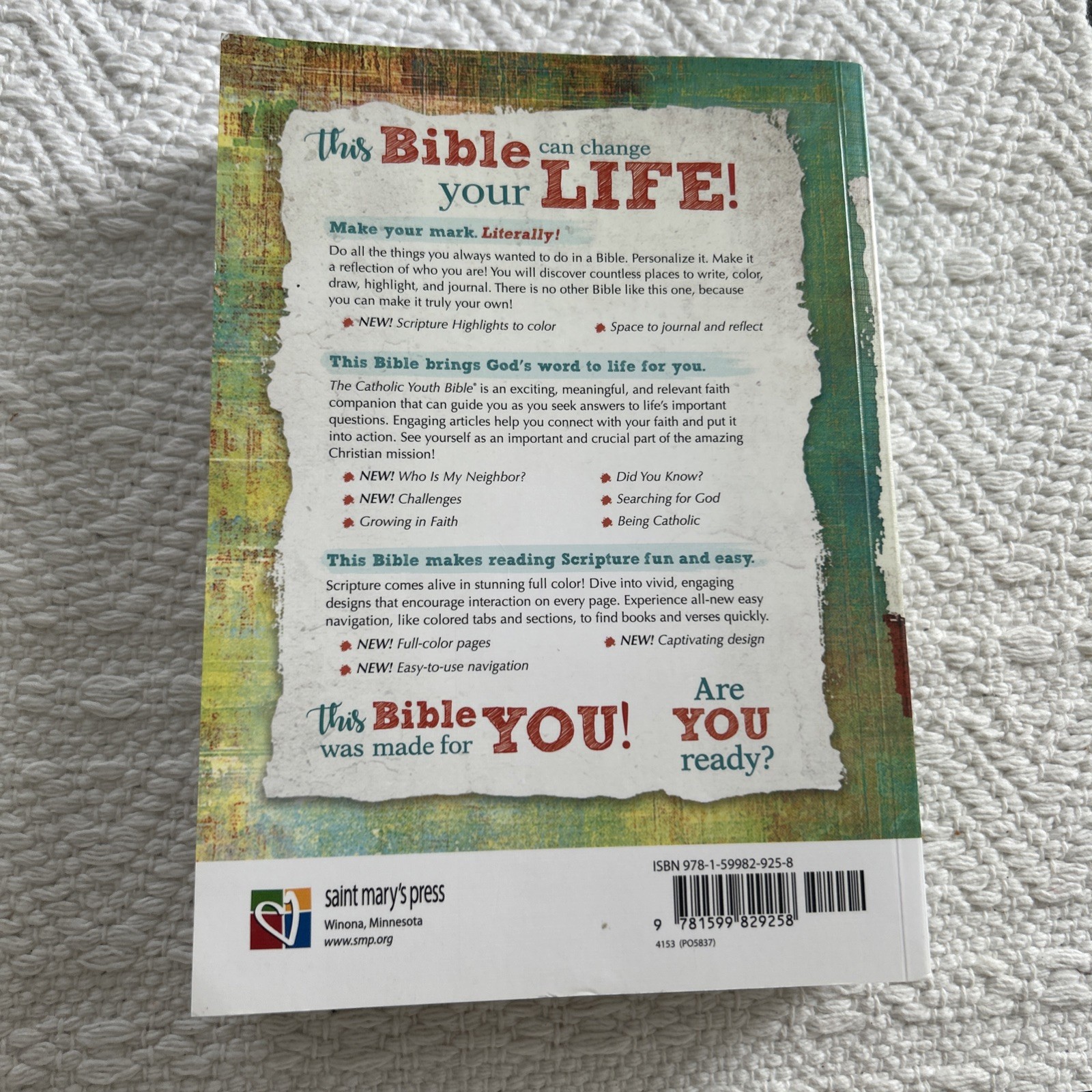The Catholic Youth Bible New American Bible Revised Edition & Teen Bible NAB