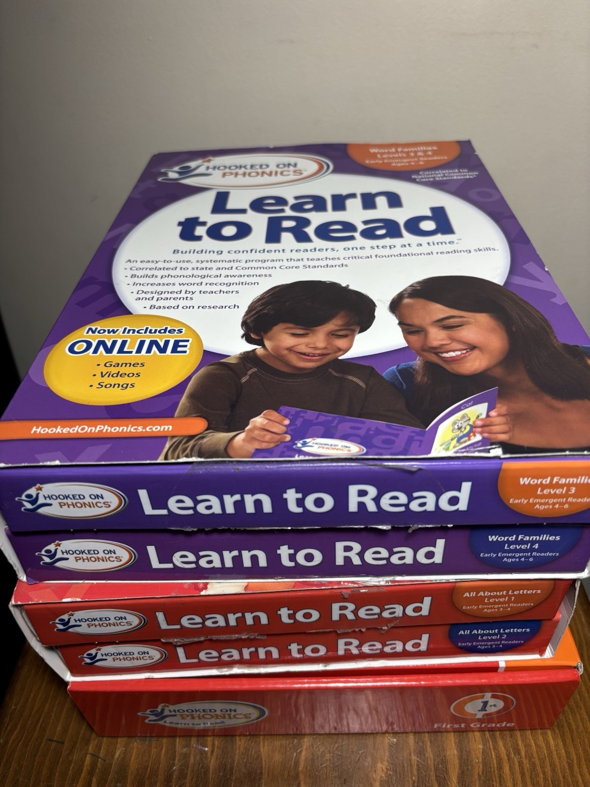 Hooked on Phonics Learn to Read Level 3 & 4 All About Letters 1 & 2 Lot Of 3