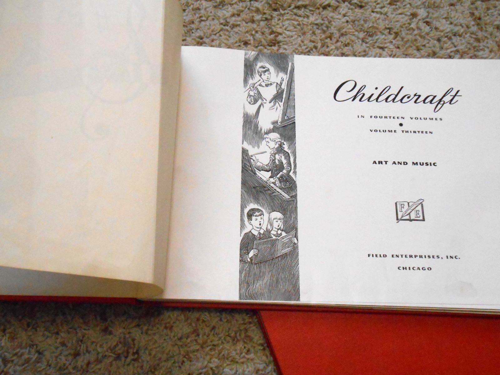 CHILDCRAFT IN 14 VOLUMES Complete Set 945, 1949 – HC GC