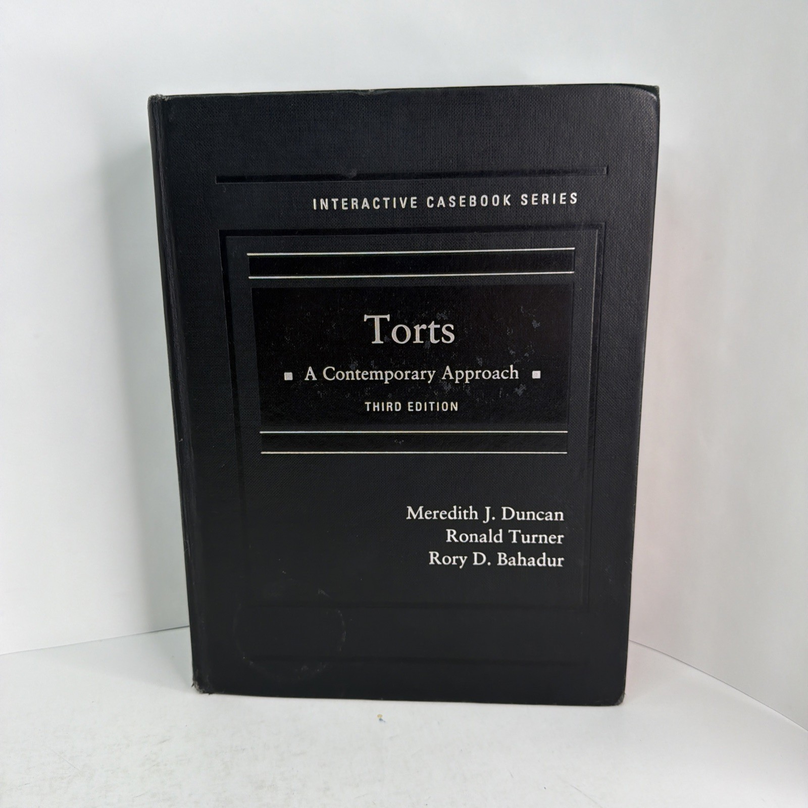 Torts: A Contemporary Approach 2018 Third Ed Law Casebook Hardcover