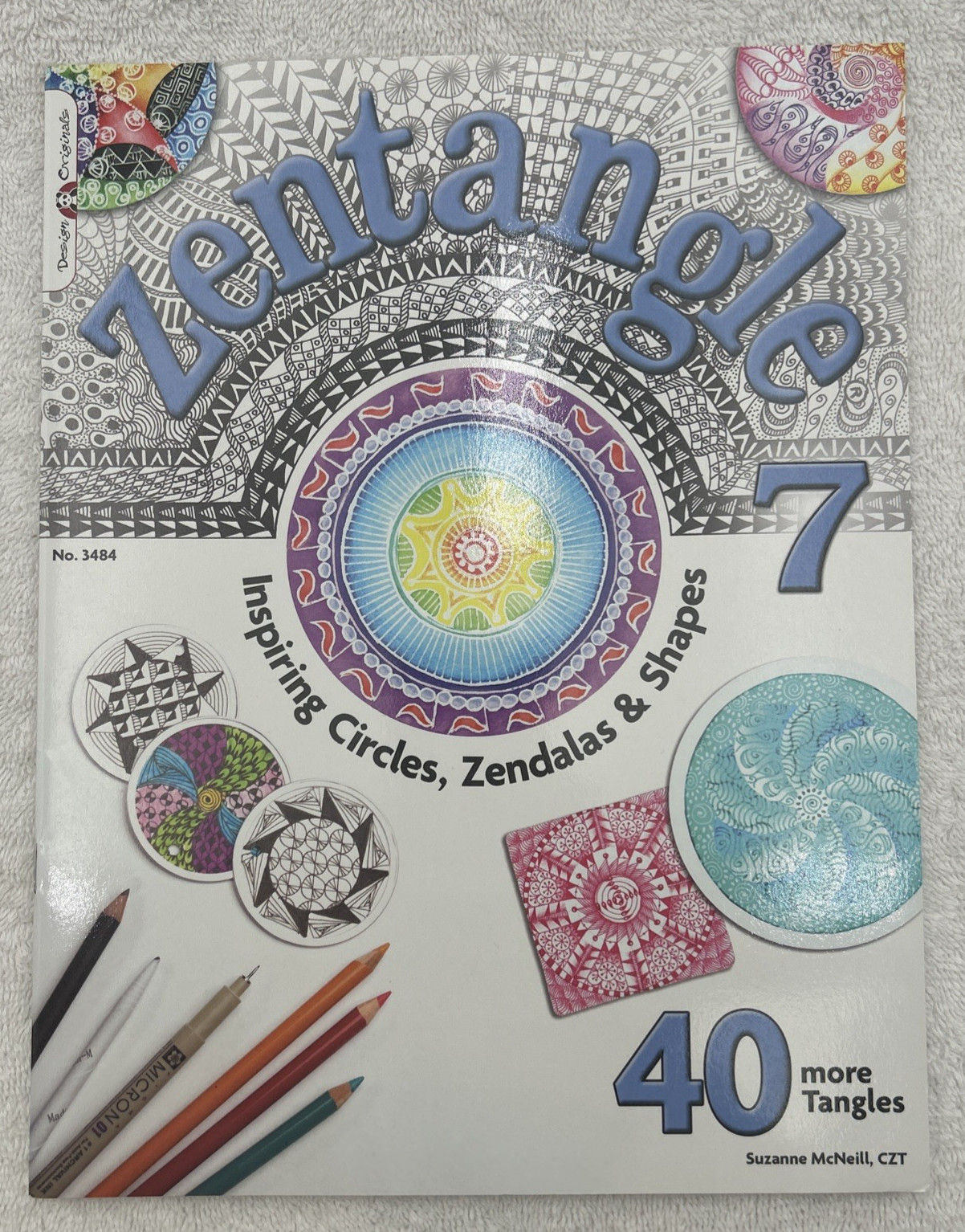 Suzanne McNeill Lot of 6 Zentangle Book 3 4 5 6 7 8 Design Originals Art Drawing