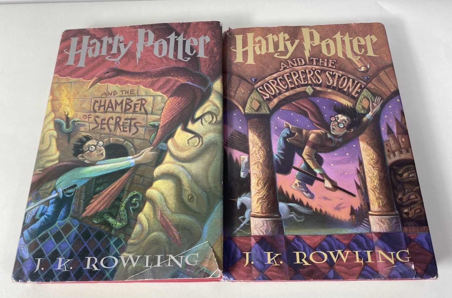 Harry Potter Hardcover Book Lot Scholastic Arthur A Levine Books 1 & 2