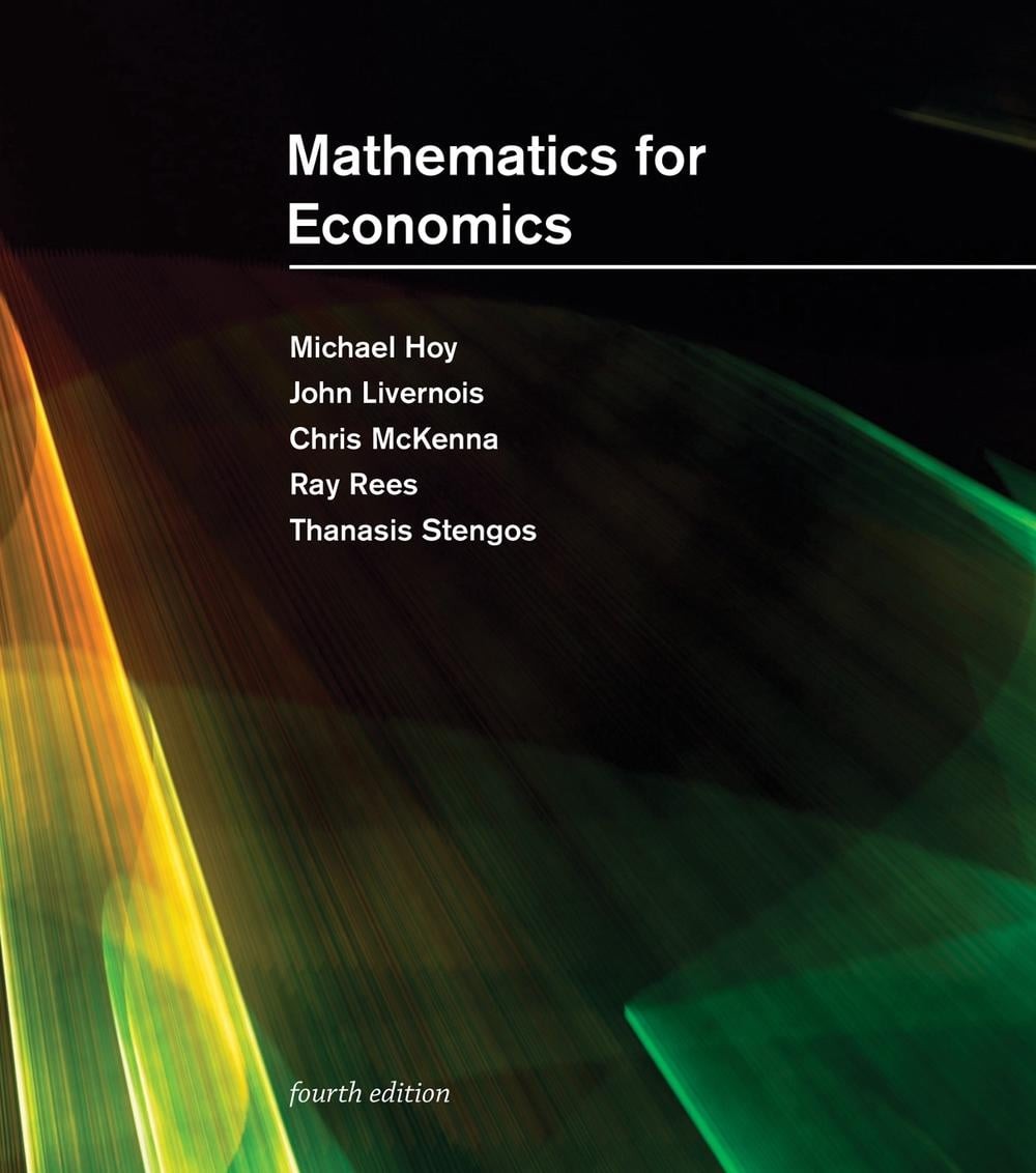 Mathematics for Economics, fourth edition by Michael Hoy (English) Hardcover Boo