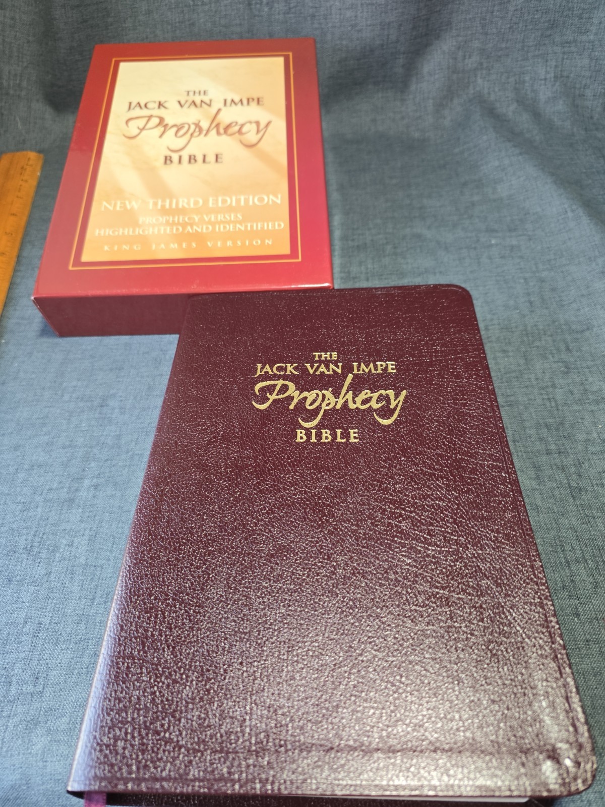 The Jack Van Impe Prophecy Bible KJV Red Letter Limited Edition Leather Bound