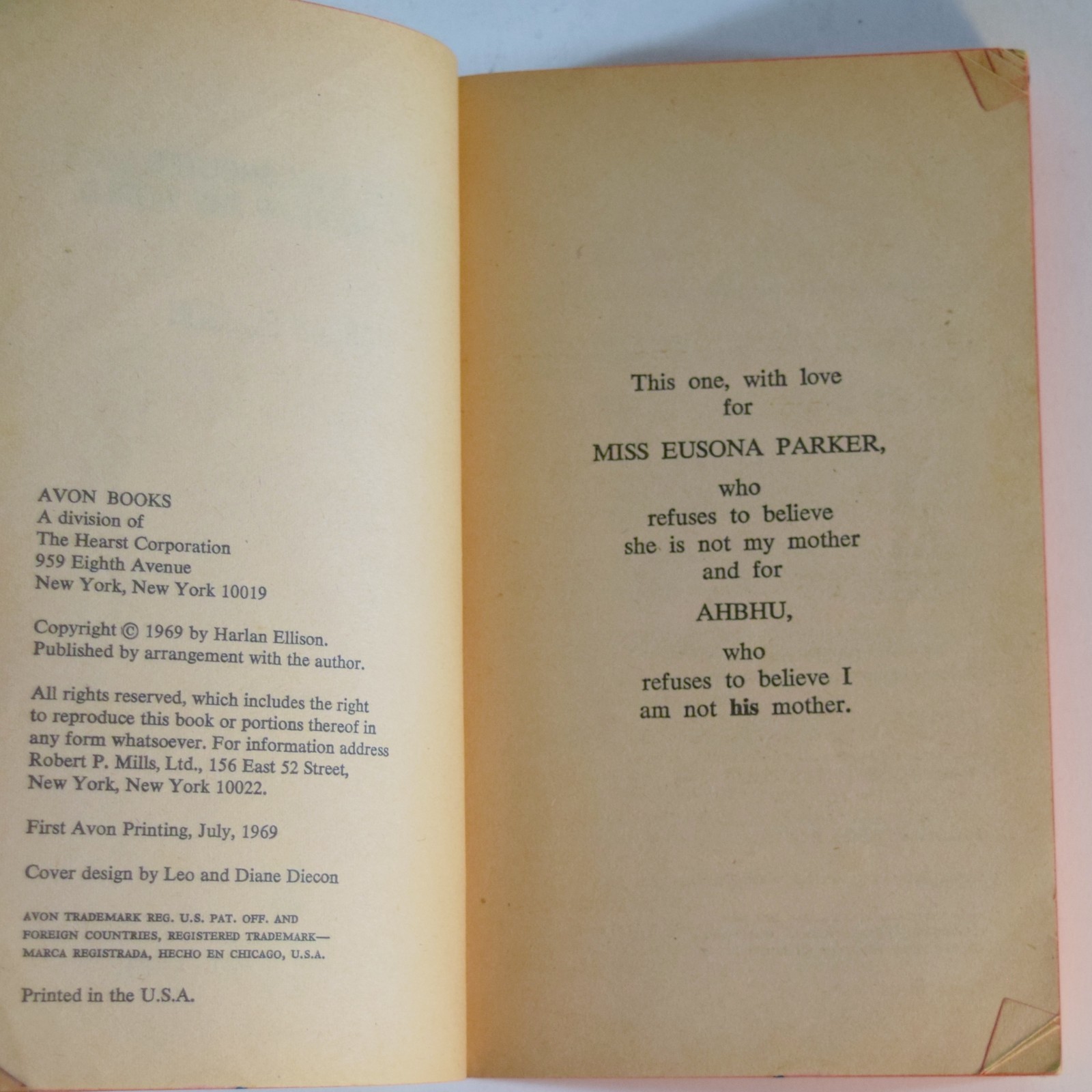 Beast That Shouted Love at the Heart of the World by Harlan Ellison 1969 PB