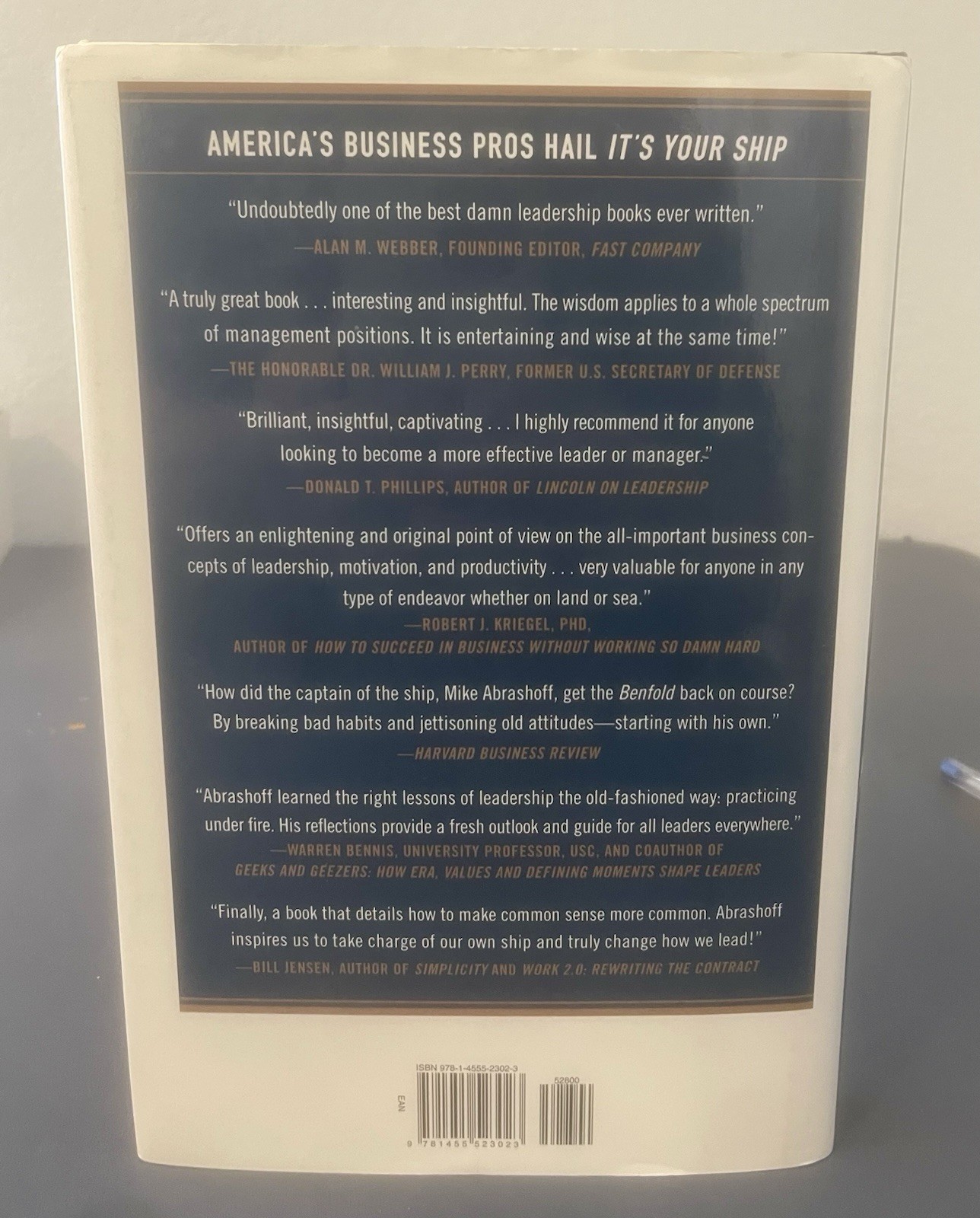 It’s Your Ship SIGNED 2012 HC by Captain D. Michael Abrashoff 10th Anniversary