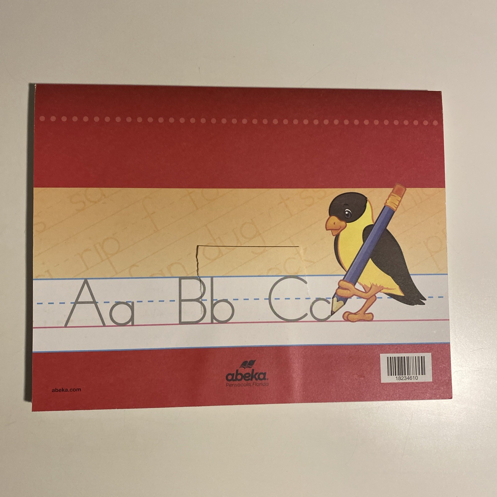 # Abeka Writing with Phonics K5 (Manuscript) Clean Pages Cut Back Cover.
