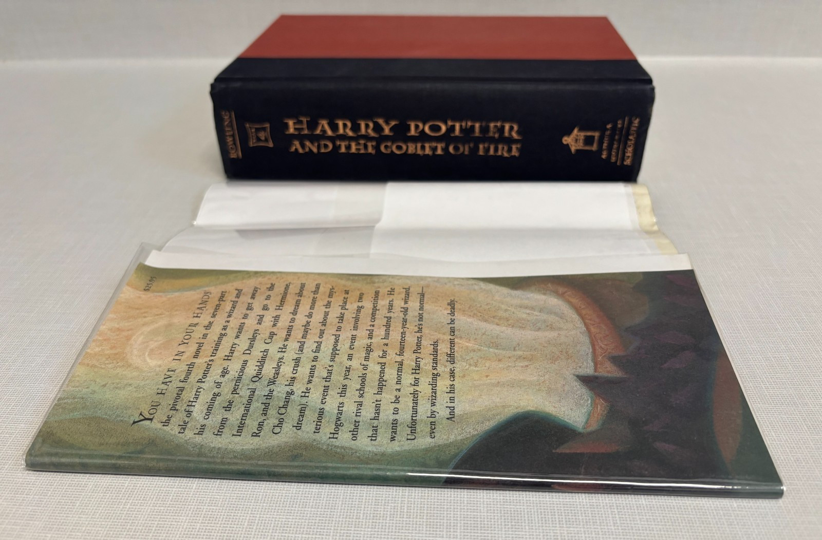 Harry Potter & Goblet of Fire JK Rowling 1st ed 1st prt LN 00 hdbk plastic cover