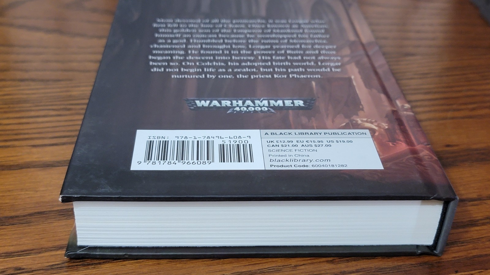 Lorgar : Bearer of the Word Hardcover Warhammer 40k Horus Heresy