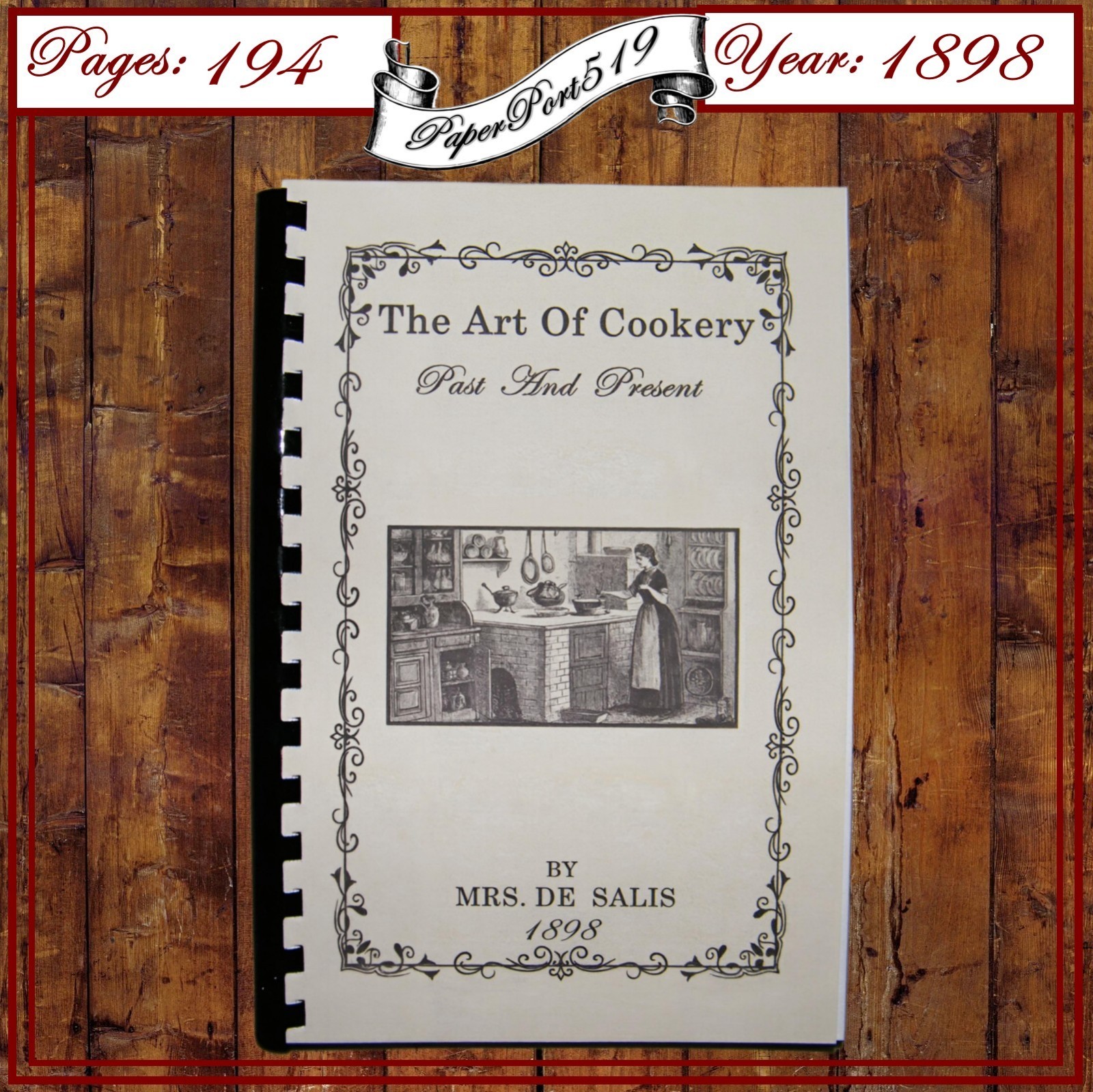 1898 The Art Of Cookery Past And Present 194 Pages