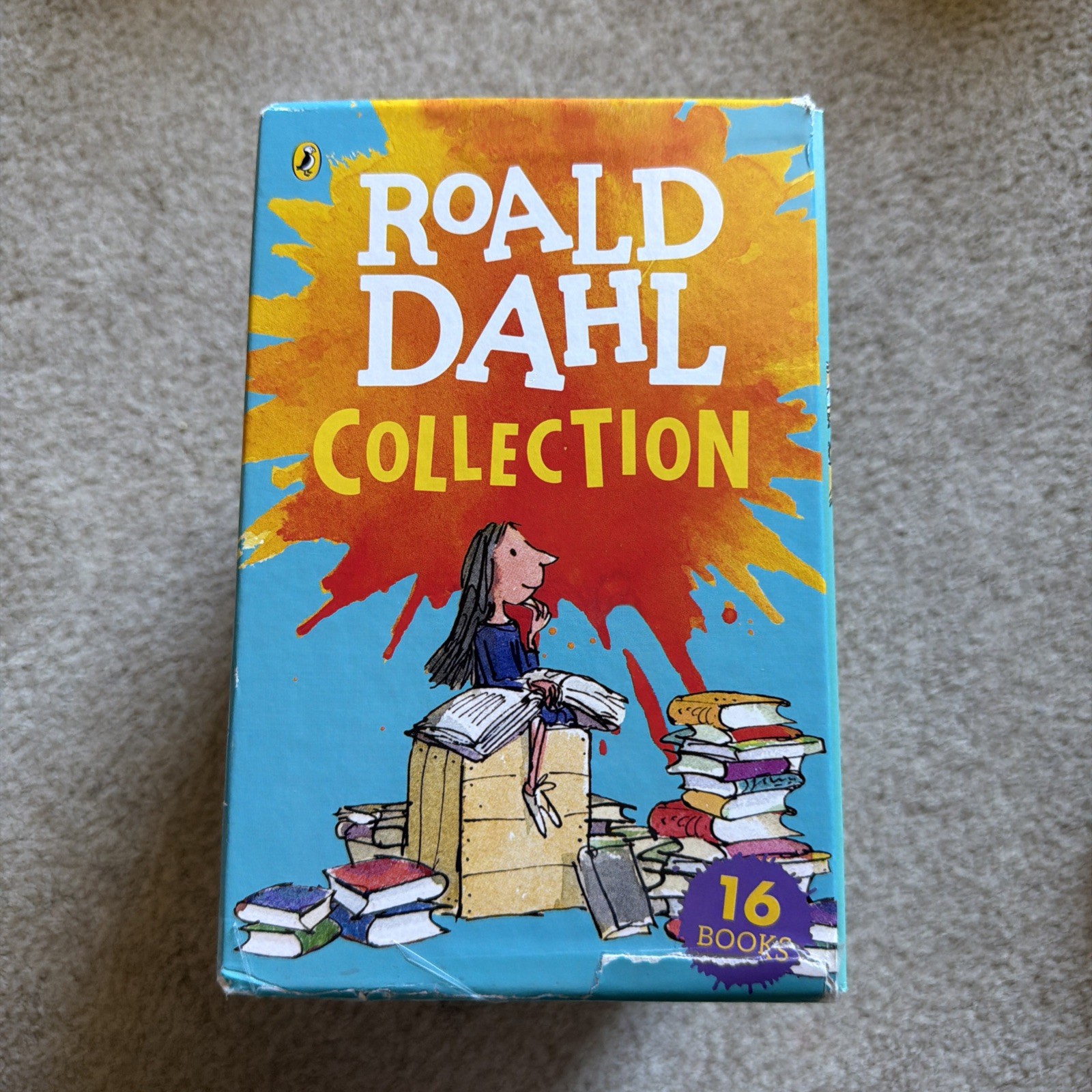 Roald Dahl Collection Lot of 16 Book Set – UNREVISED – Matilda BFG Charlie James