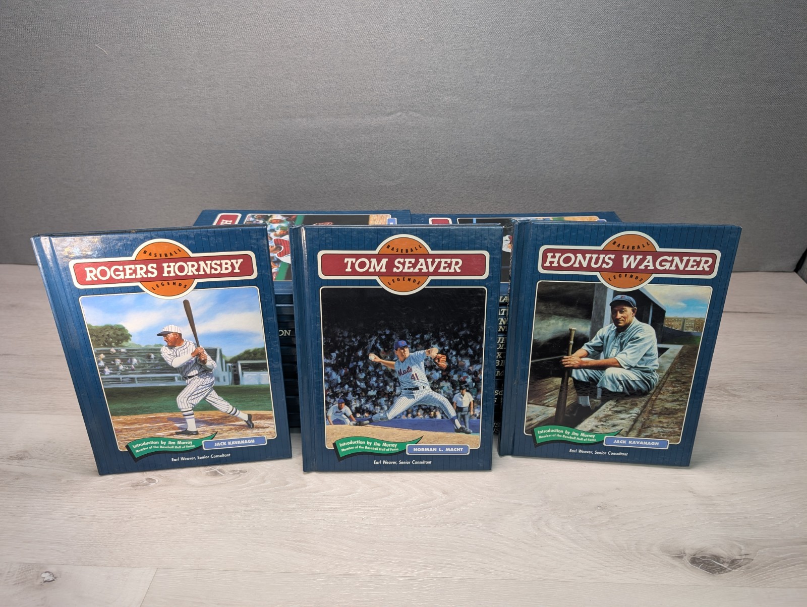 Lot of 36 Baseball Legends Series Hardcover Books Chelsea House 90’s HC Set MLB
