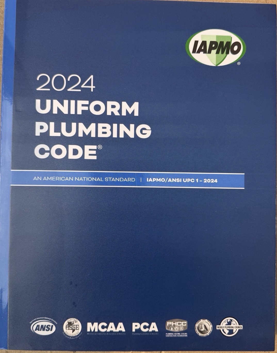2024 Uniform Plumbing Code Soft Cover w/Tabs IAPMO/ANSI UPC 1 Free Shipping USA