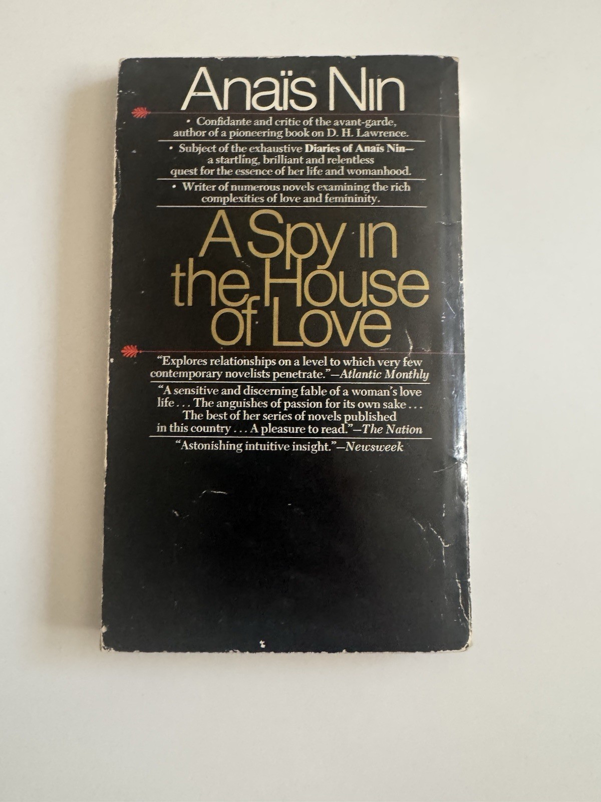 A Spy in the House of Love Anaïs Nin 1974 Bantam Vintage PB Literary Fic Classic