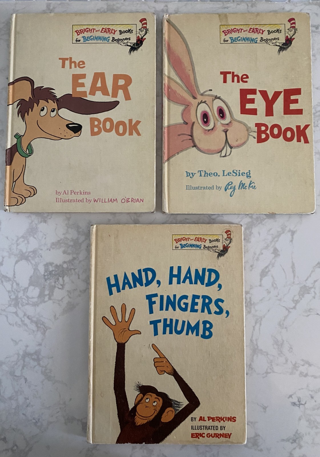 Lot of 3 Vintage Dr. Suess Bright & Early Beginner Books 1960’s