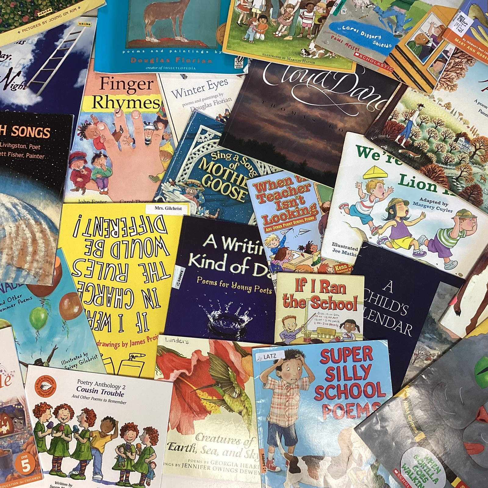 Poetry Poems Rhymes Children’s Random Preschool Daycare Classroom 20 Book Lot