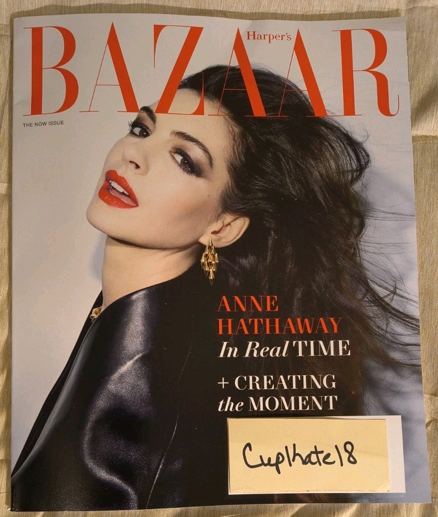 Harper’s Bazaar Magazine April 2026 Anne Hathaway Cover Fashion Celebrity LABEL