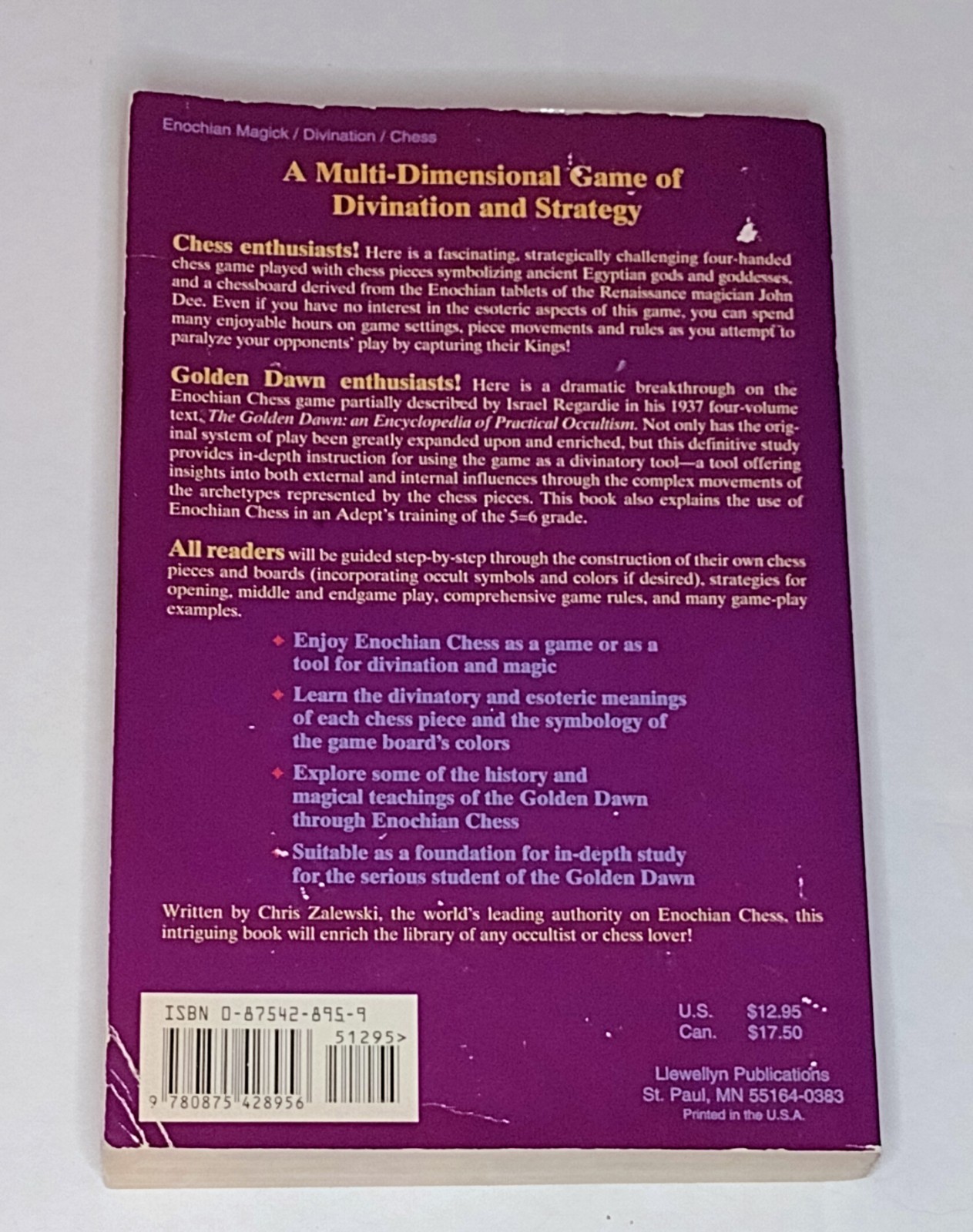 Enochian Chess of the Golden Dawn: A Four-Handed Chess Game (Llewellyn’s Golden,