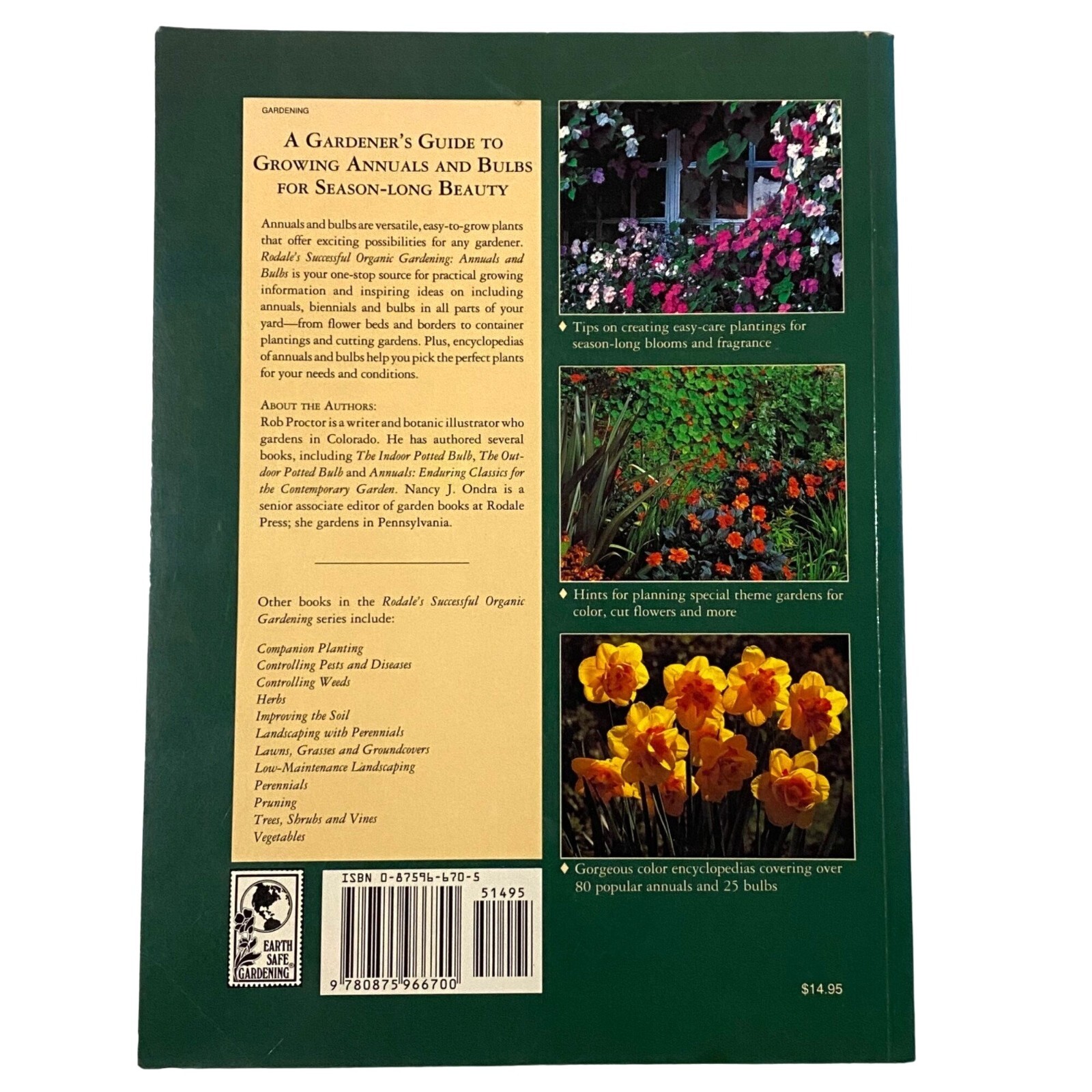Flower Gardening Book Lot of 4 Roses African Violets Annuals Bulbs Houseplants