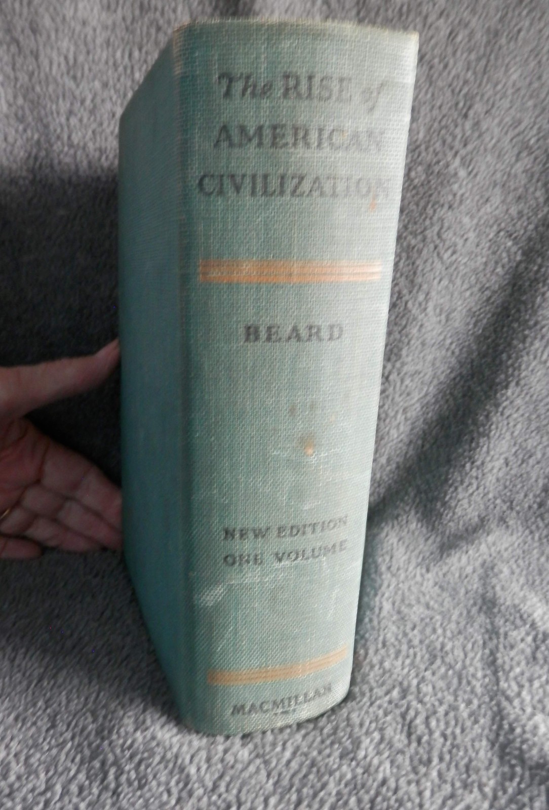 1937 THE RISE OF AMERICAN CIVILIZATION by Charles & Mary Beard, New Ed. 2 Vols/1