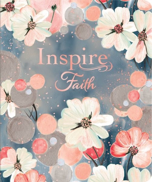 Inspire FAITH Bible NLT Watercolor Garden LeatherLike Coloring Journaling VG