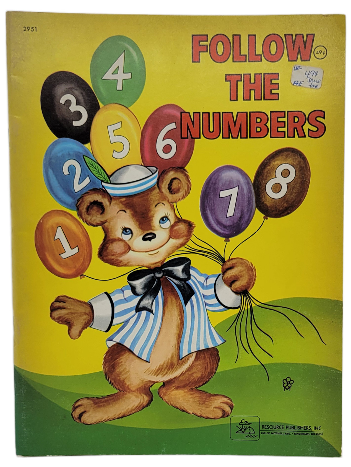 Vintage Resource Publishers Follow The Numbers Coloring Book