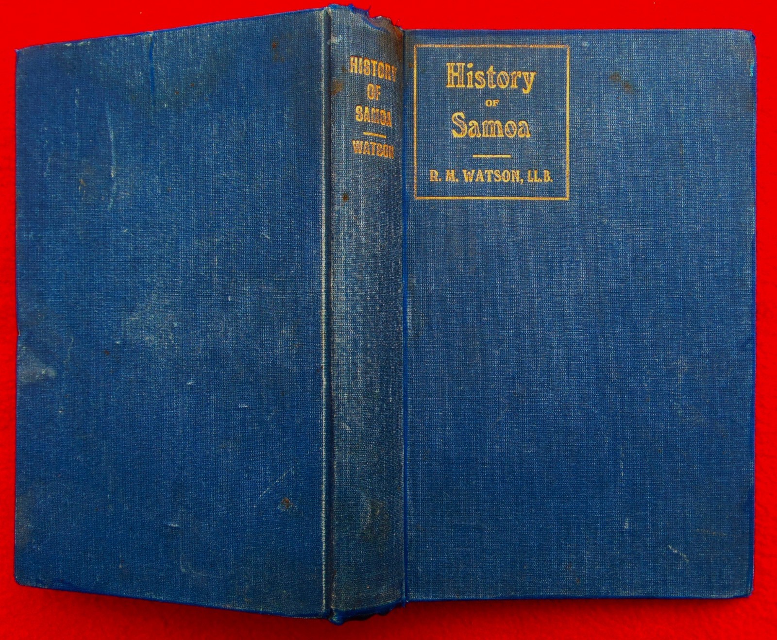 RARE ANTIQUE ORIGINAL 1918 BOOK “HISTORY OF SAMOA” ~ BY R.M. WATSON, L.L.B.