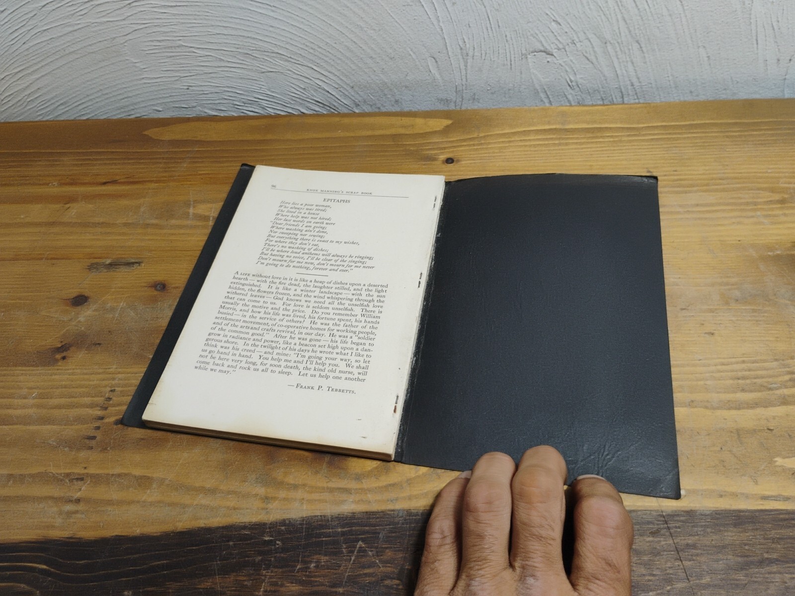 Knox Mannings Radio Scrap Book Gems Of Philosophy And Poetry SIGNED Knox Manning