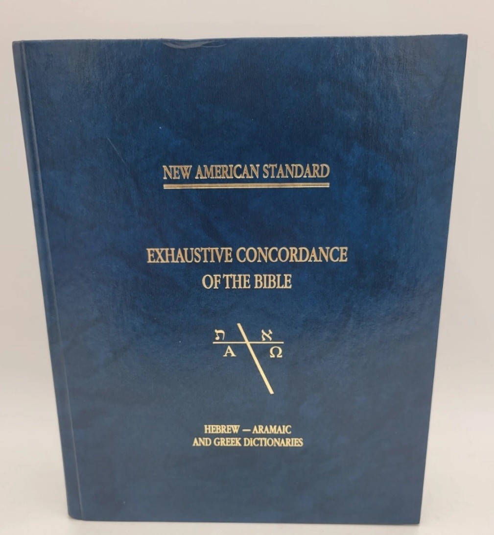 NAS Exhaustive Concordance of the Bible Hebrew Aramaic & Greek Indexed VG+ NICE