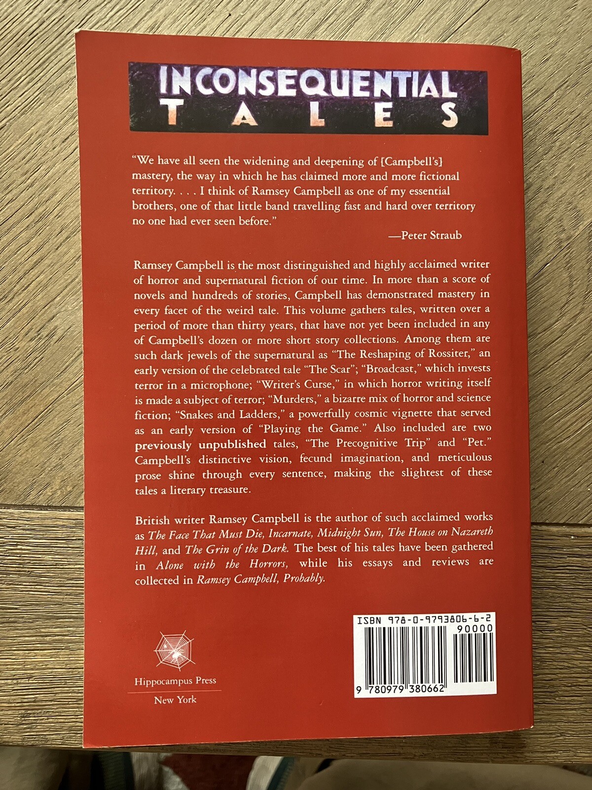 Ramsey Campbell – Inconsequential Tales – Hippocampus Press – 2008 – Horror