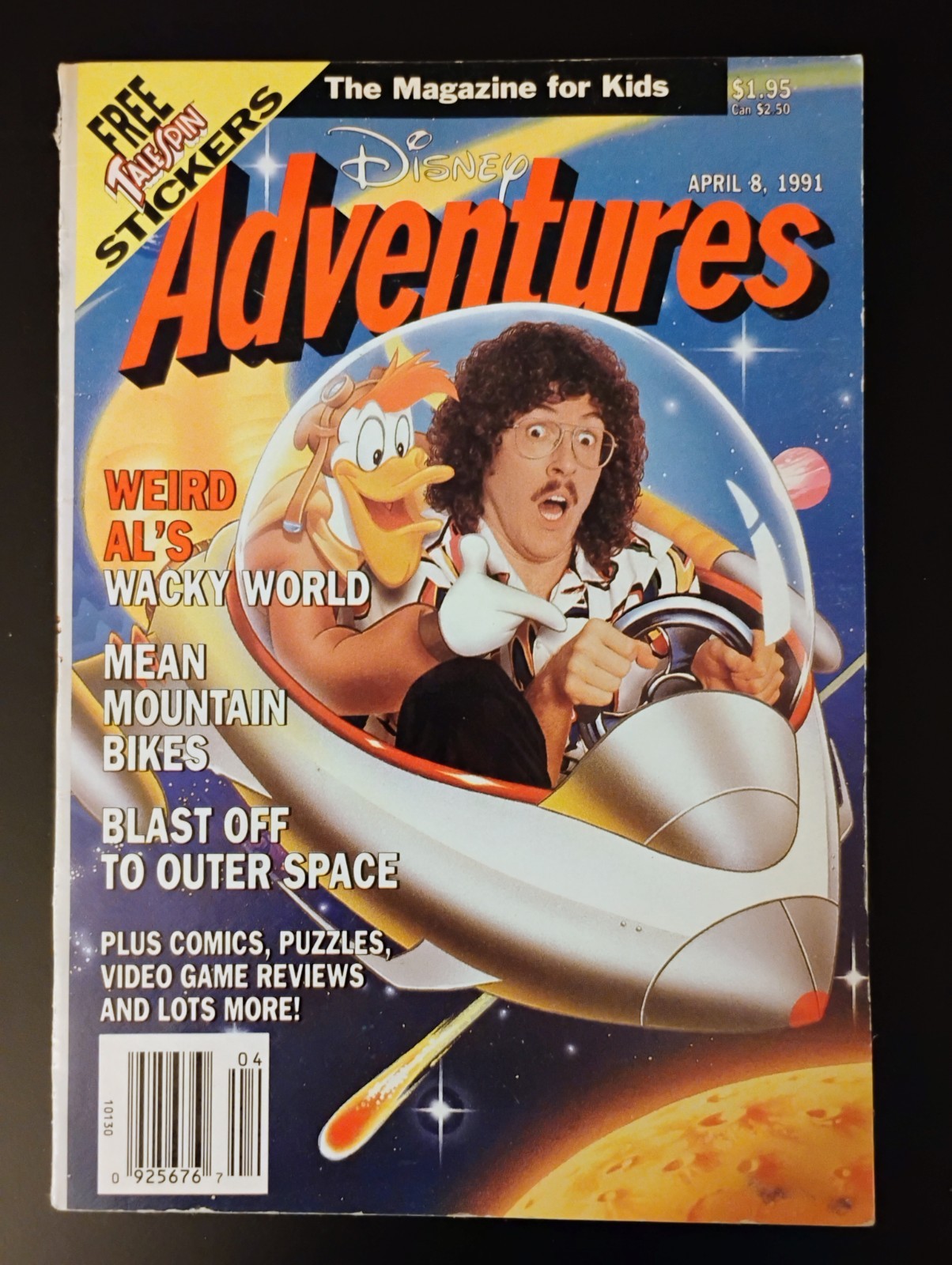 Disney Adventures – April 8 1991 (Pre-owned/Includes Stickers) Weird Al Yankovic