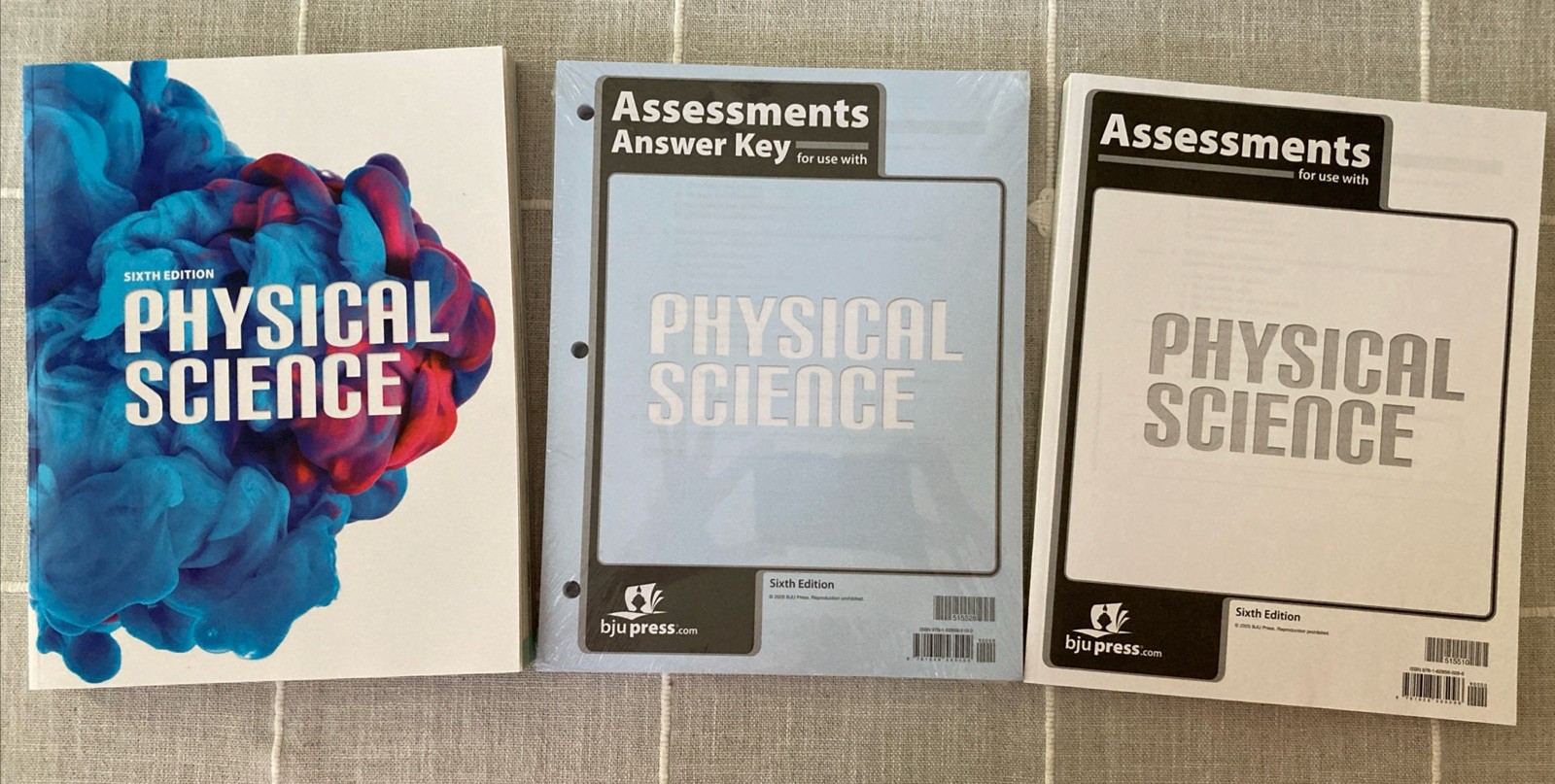 NEW BJU PHYSICAL SCIENCE SET 9th Grade TEXTBOOK + ASSESSMENTS + KEY 6th edition