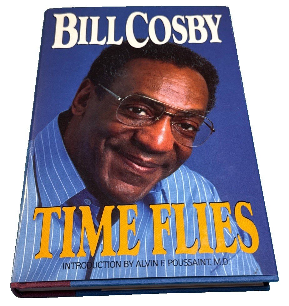Signed Bill Cosby Time Flies 1987 1st Edition Hardcover DJ Doubleday w Autograph