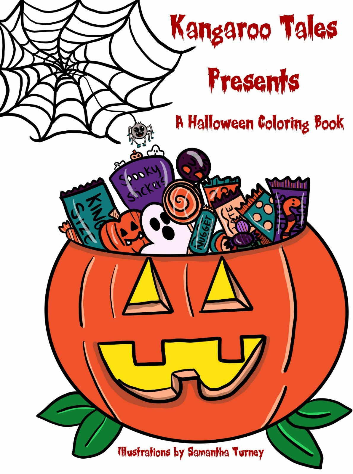 Kangaroo Tales Presents a Halloween Coloring Book (31 Pages) by: Samantha Turney