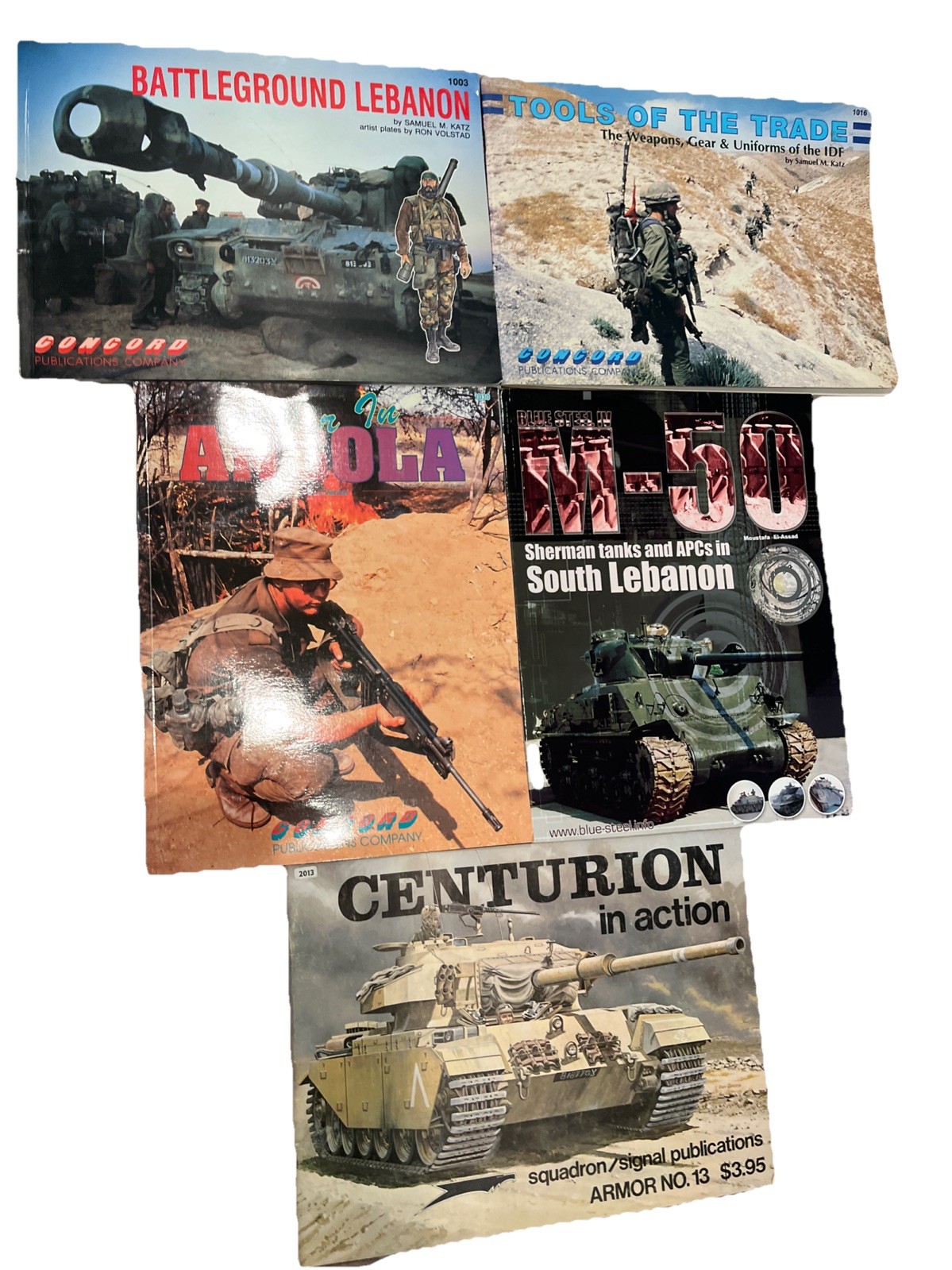 Concord Publications #1003 Battleground 1016 1030 Lebanon Centurion QTY 5 Books