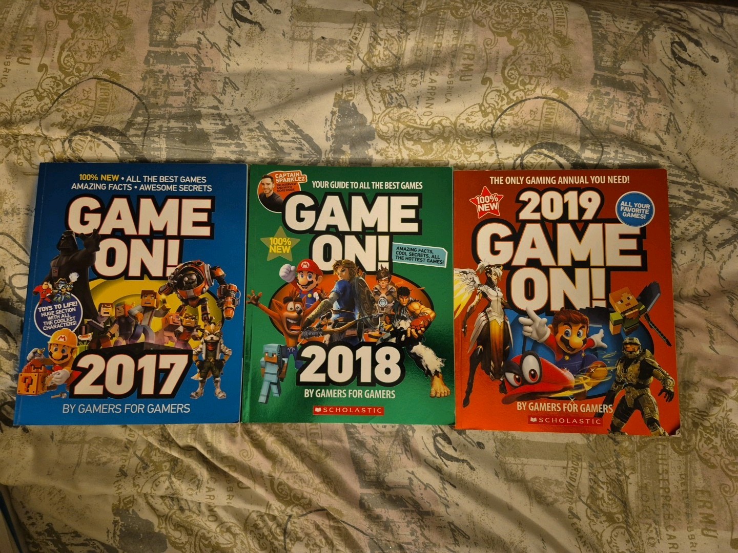Game On! Collection Of Books From 2017-2019 Complete Set Great Conditions