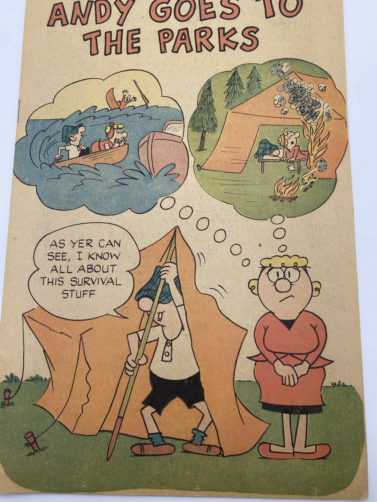 Vintage 1975 Andy Capp Goes to the Parks National Park Service Safety Comic Book