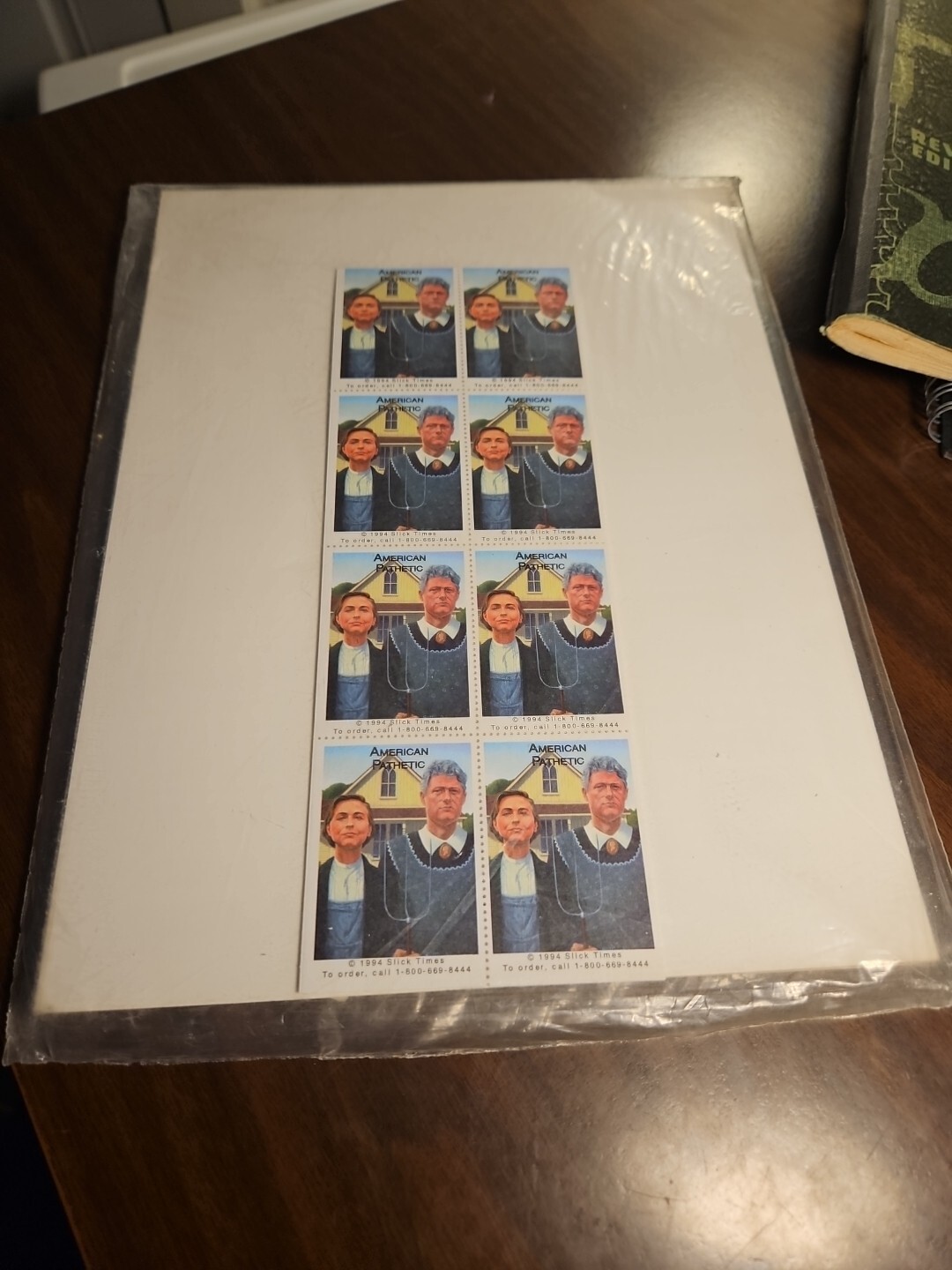 1994 THE BIG CLINTON JOKE BOOK of Political Satirical Jokes, Cartoons, SEALED